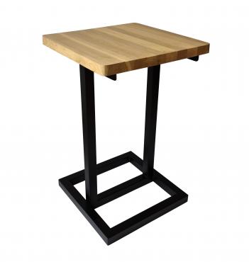 Coffee, Club, Bar „Meeting” Table - Oak table top - 50x50