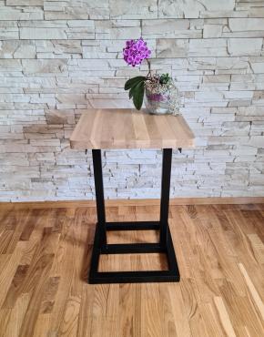 Coffee, Club, Bar „Meeting” Table - Oak table top - 50x50